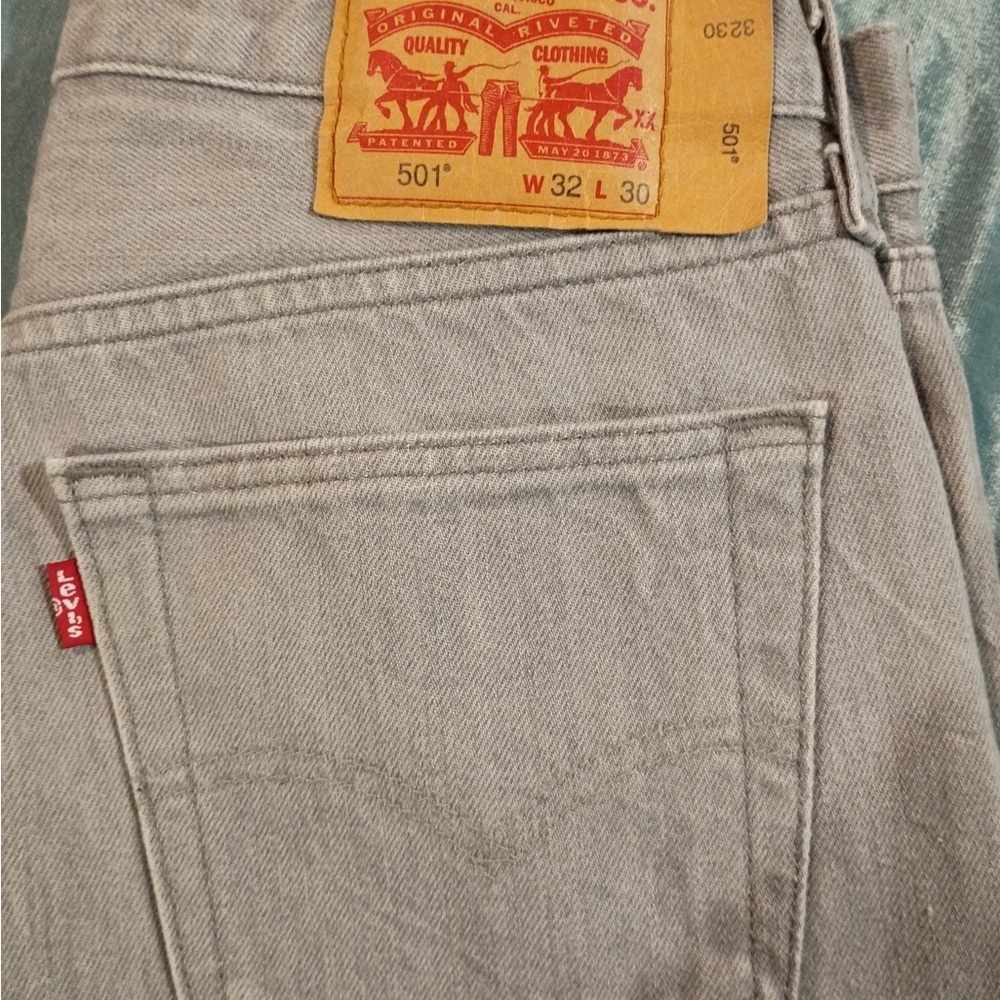 Levi’s 501 Original Fit Gray 32x30 - Picture 10 of 11